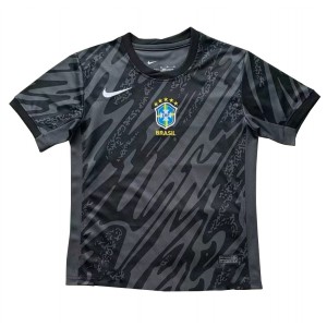Fotbalové Dres Brazílie Brankářské Venkovní Oblečení Copa America 2024 Krátký Rukáv